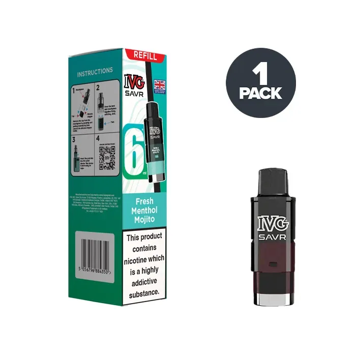 IVG Savr Prefilled Pod Kit Fresh Menthol Mojito UK