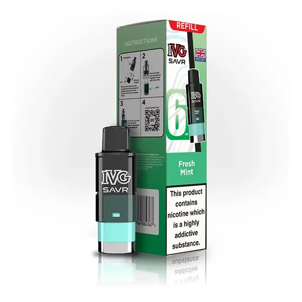 IVG Savr Prefilled Pod Kit Fresh Mint UK