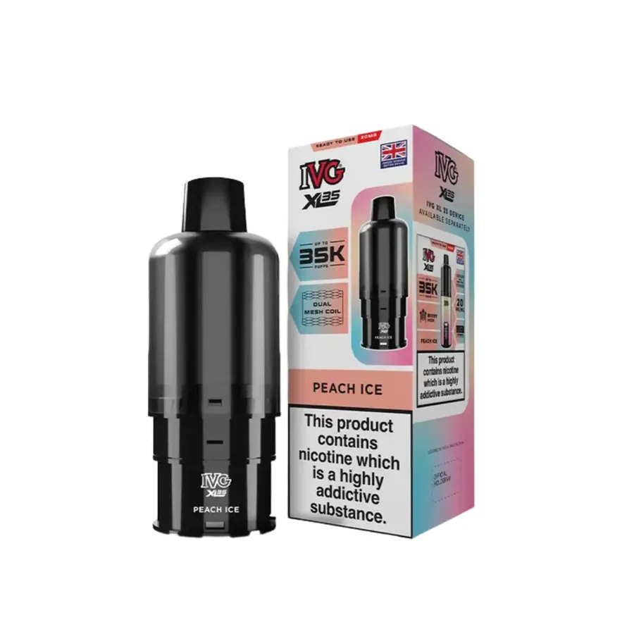 IVG XL 35K Pods Blue Raspberry Ice Out UK