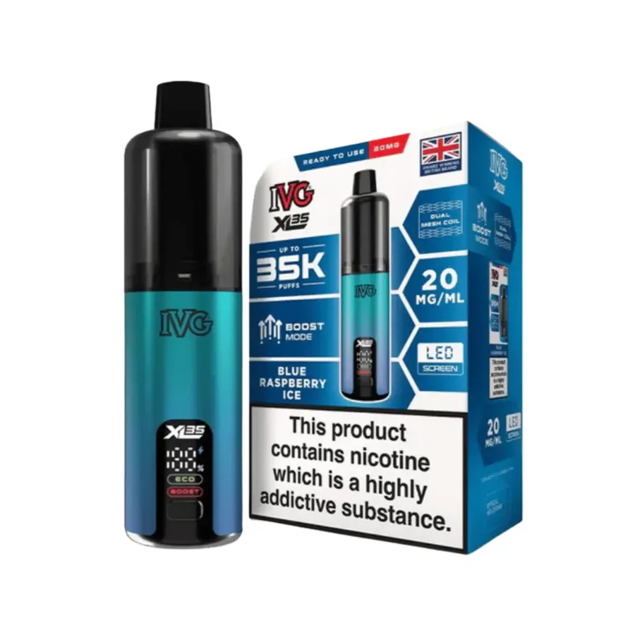 IVG XL 35K Prefilled Pod Kit Blue Raspberry Ice UK