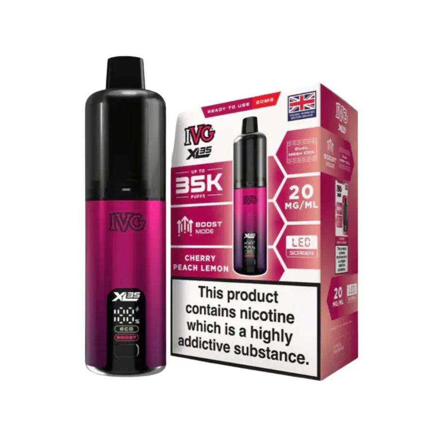 IVG XL 35K Prefilled Pod Kit Cherry Peach Lemon UK