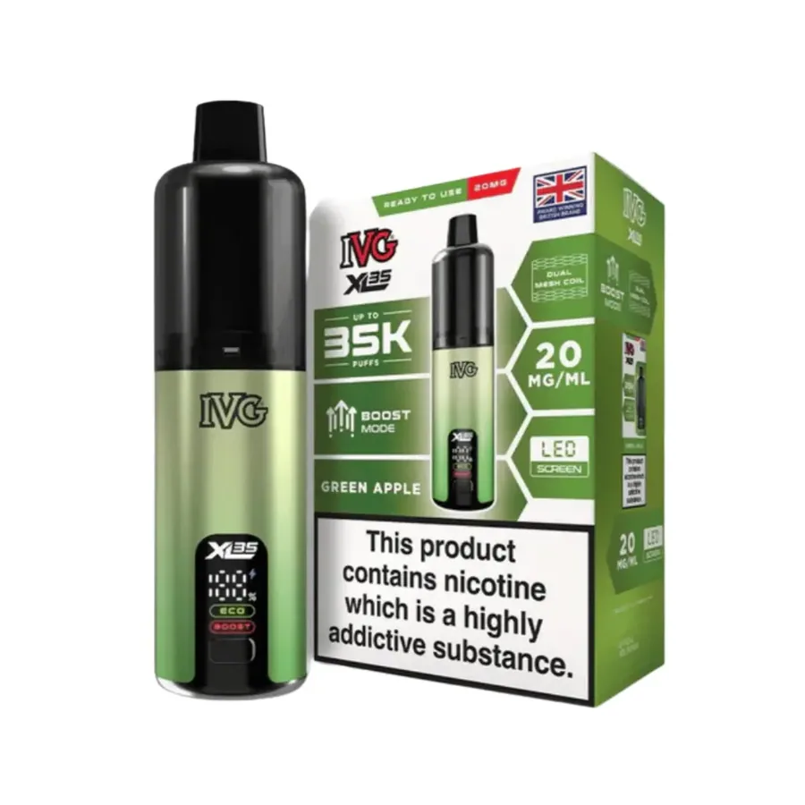 IVG XL 35K Prefilled Pod Kit Green Apple UK