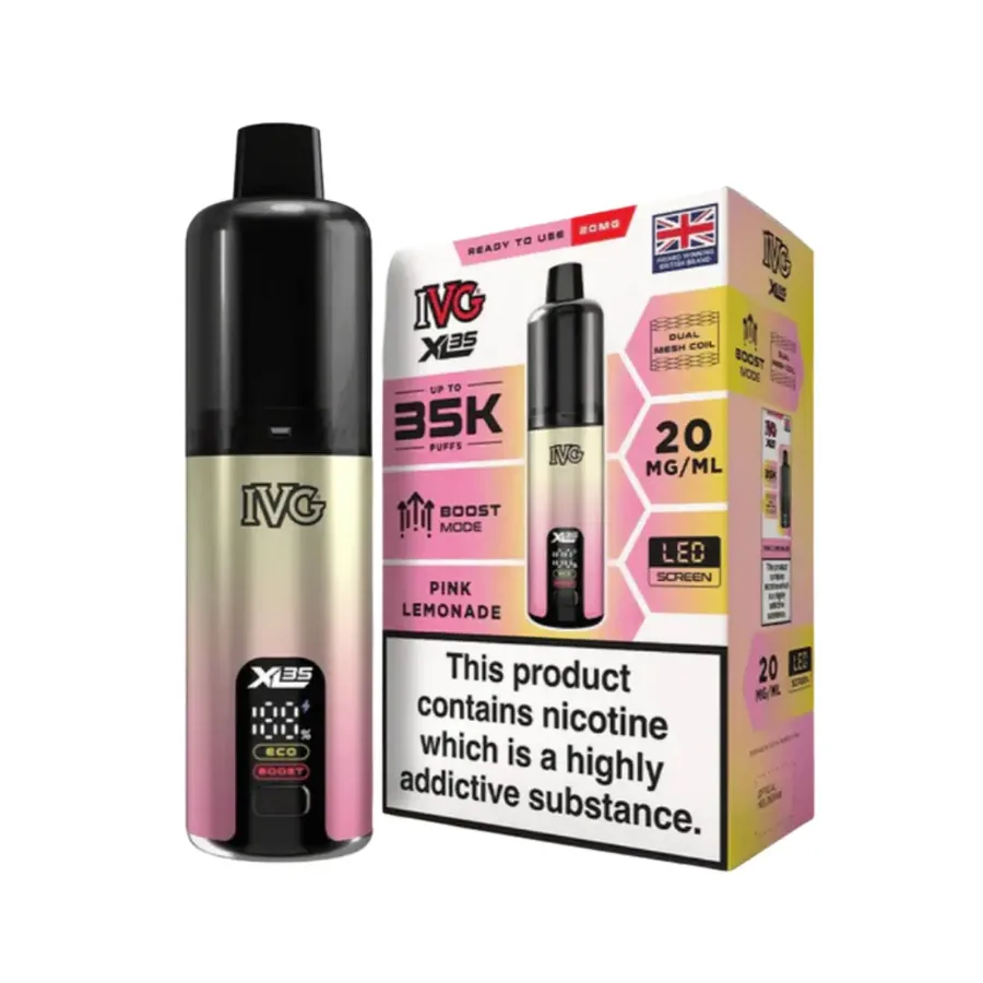 IVG XL 35K Prefilled Pod Kit Pink Lemonade UK