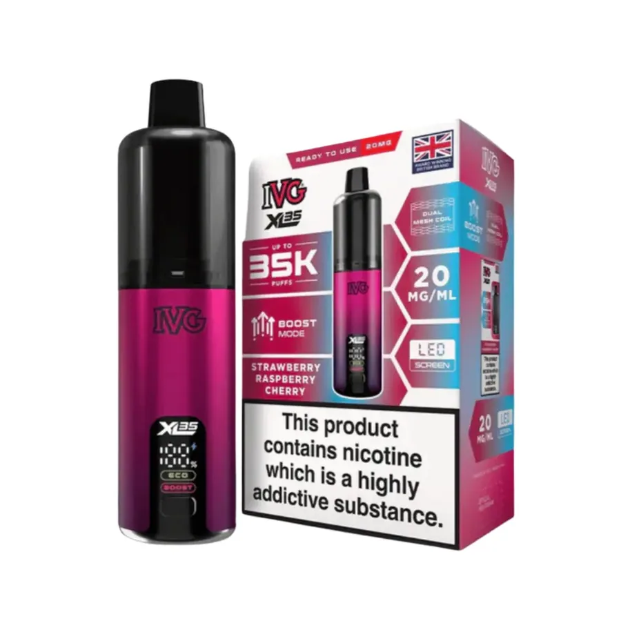 IVG XL 35K Prefilled Pod Kit Strawberry Raspberry Cherry UK