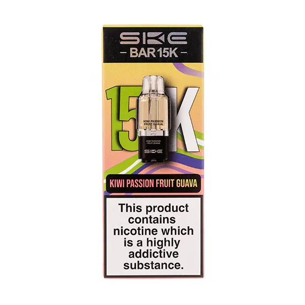 Kiwi Passionfruit Guava Bar 15K Prefilled Pod + Refill by SKE UK