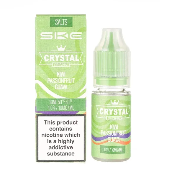 Kiwi Passion Fruit Guava Nic Salt E-Liquid by SKE Crystal UK