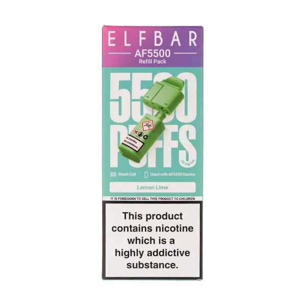 Blueberry Sour Raspberry AF5500 Prefilled Pod + Refill by Elf Bar UK