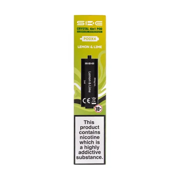 Lemon & Lime Crystal 4 in 1 Prefilled Pods by SKE UK