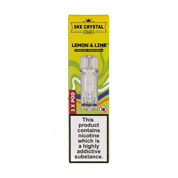 Lemon & Lime Crystal Plus Prefilled Pods by SKE UK