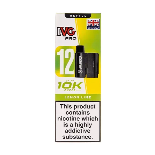 Lemon Lime Pro 12 Prefilled Pod + Refill by IVG UK