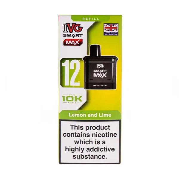 IVG Smart Max Refill Pack Lemon And Lime prefilled pods UK