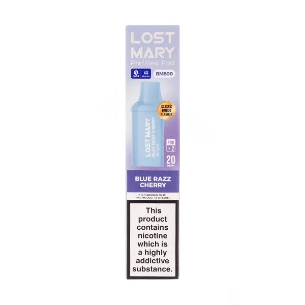 Lost Mary BM600 Prefilled Pod Kit Blue Razz Cherry UK