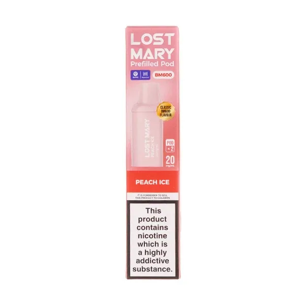 Lost Mary BM600 Prefilled Pod Kit Peach Ice UK