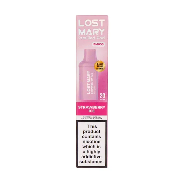 Lost Mary BM600 Prefilled Pod Kit Strawberry Ice UK