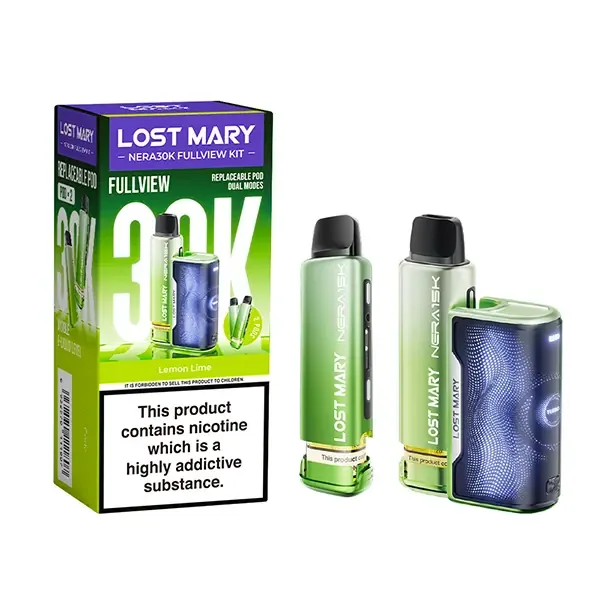 Lost Mary Nera 30K Fullview Prefilled Pod Kit Lemon Lime UK