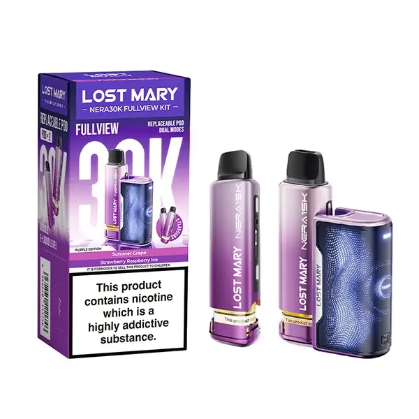 Lost Mary Nera 30K Fullview Prefilled Pod Kit Purple UK