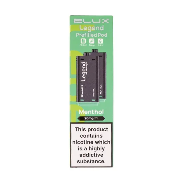 Menthol Legend 1500 Prefilled Pods by Elux UK