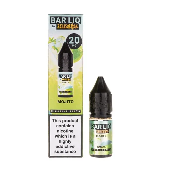 Mojito Nic Salt E-Liquid by Zeus Juice Bar Liq in Lime UK