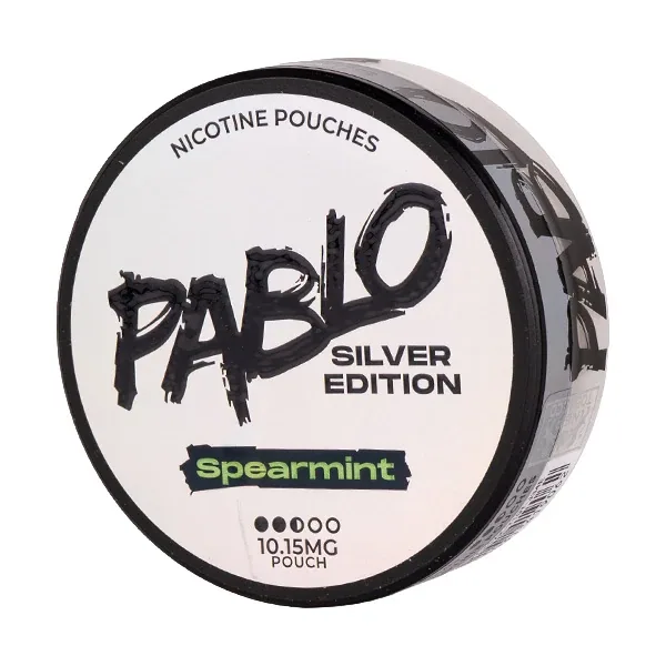 Spearmint Silver Edition Nicotine Pouches by Pablo UK