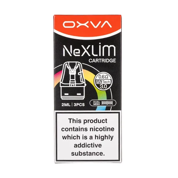OXVA NeXlim Replacement Pods 3 Pack Ohms 0 8 Ohms UK