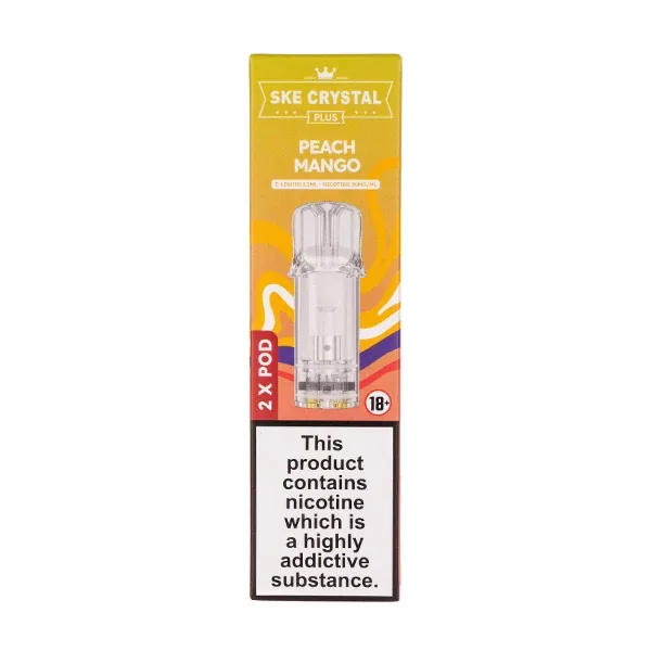 Peach Mango Crystal Plus Prefilled Pods by SKE UK