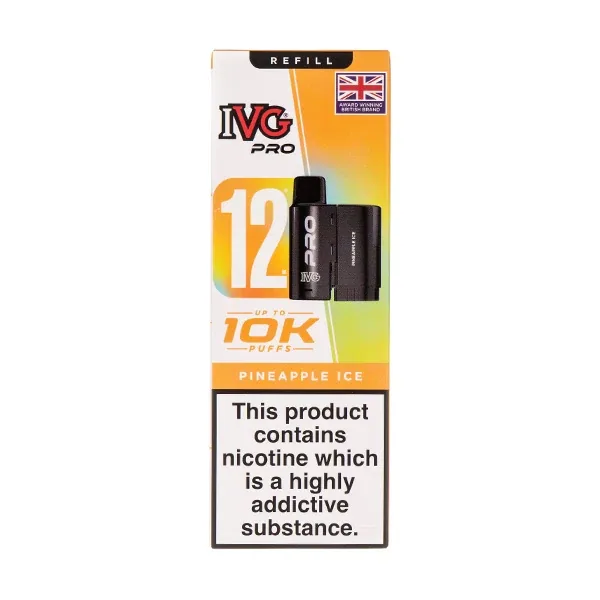 Pineapple Ice Pro 12 Prefilled Pod + Refill by IVG UK