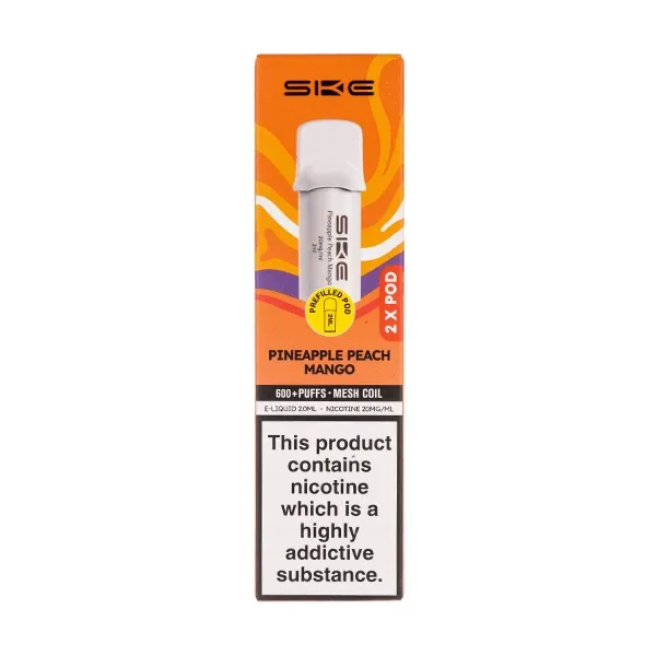 Pineapple Peach Mango Crystal 600 Pro Prefilled Pods by SKE UK