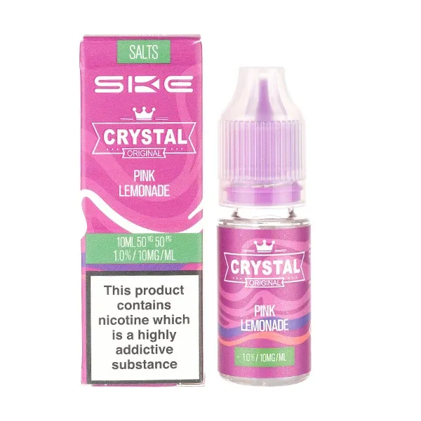 Pink Lemonade Nic Salt E-Liquid by SKE Crystal in Ice UK