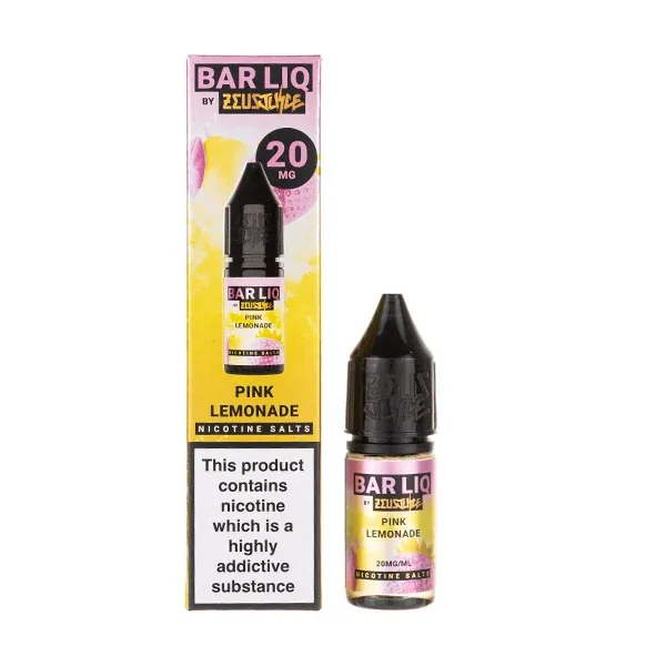 Pink Lemonade Nic Salt E-Liquid by Zeus Juice Bar Liq UK