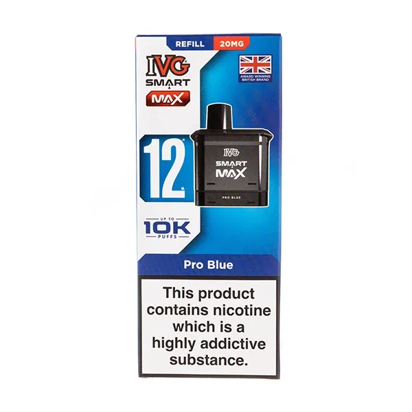 Pro Blue Smart Max Prefilled Pod + Refill by IVG in Blueberry UK