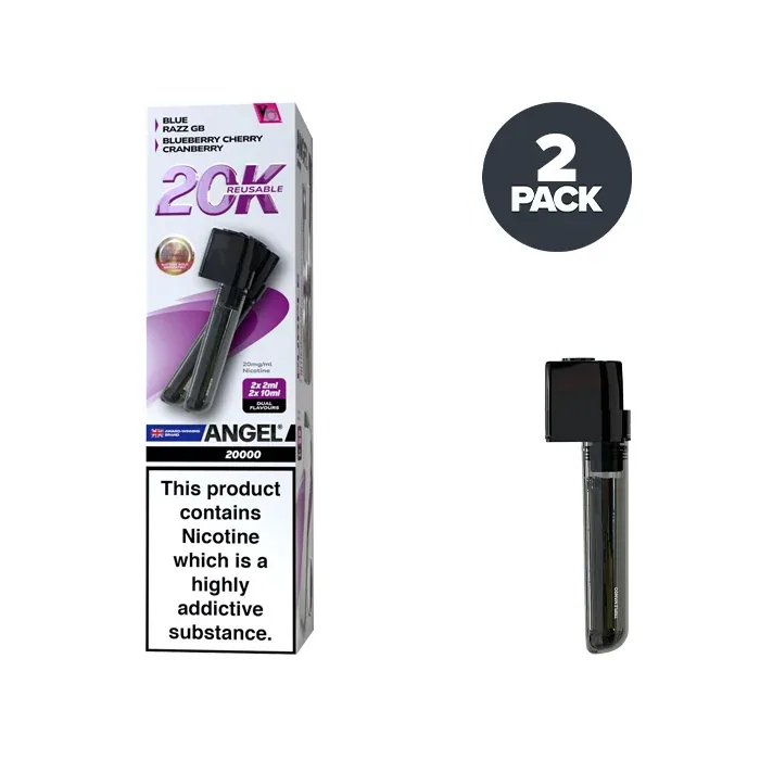 Purple Edition Vapes Bars Angel 20000 Vape Prefilled Pod Kit UK