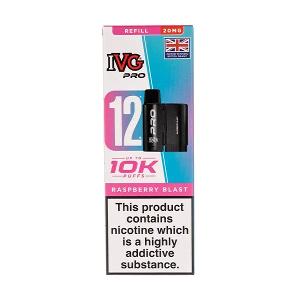IVG Pro 12 Starter Kit Raspberry Blast UK