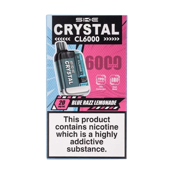SKE Crystal Cl6000 Vape Kit Blue Razz Lemonade UK