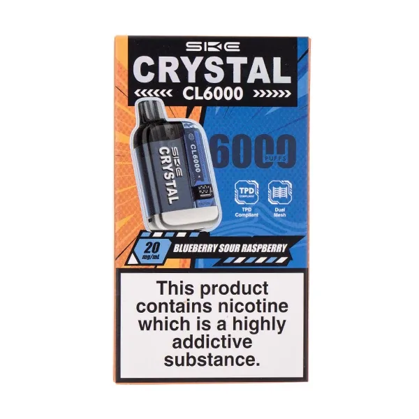 SKE Crystal Cl6000 Vape Kit Blueberry Sour Raspberry UK