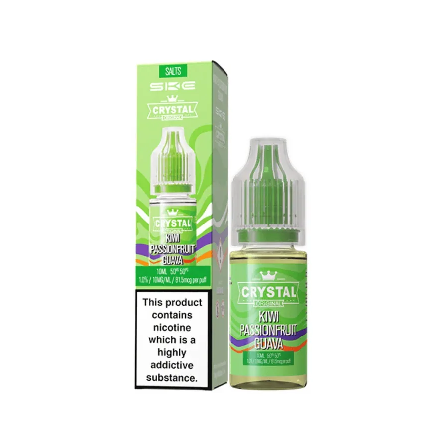 SKE Crystal Nic Salts E-Liquid Kiwi Passionfruit Guava UK