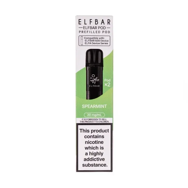 Spearmint Elf Bar 600 Prefilled Pods UK