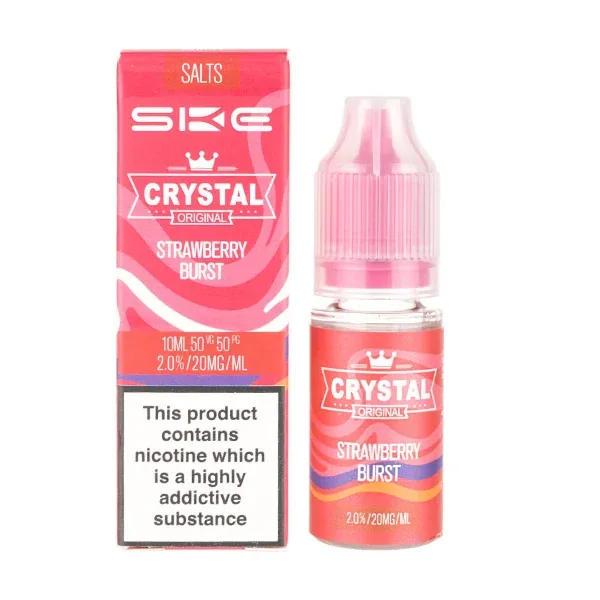 Strawberry Burst Nic Salt E-Liquid by SKE Crystal in Candy UK