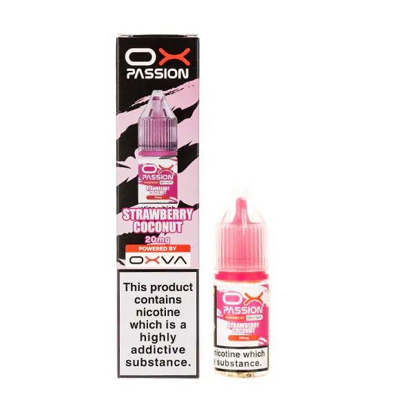 Strawberry Coconut Nic Salt E-Liquid by Oxva Ox Passion UK