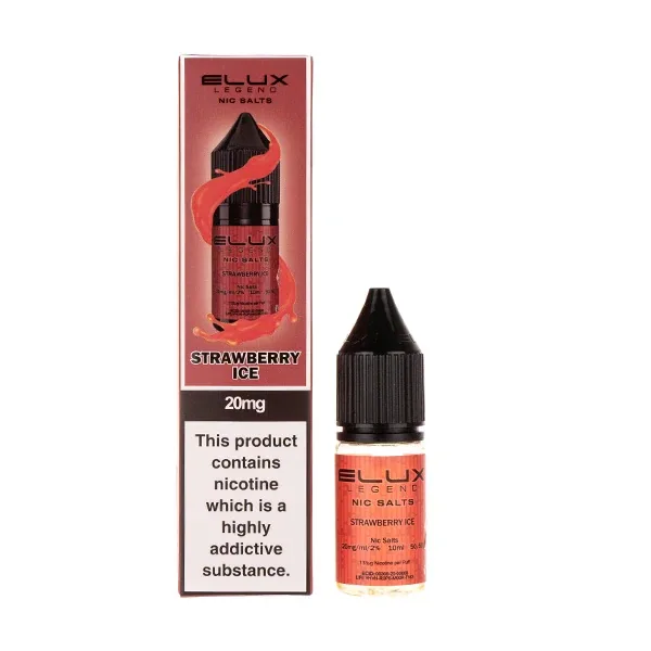 Strawberry Ice Nic Salt E-Liquid by Elux Legend UK