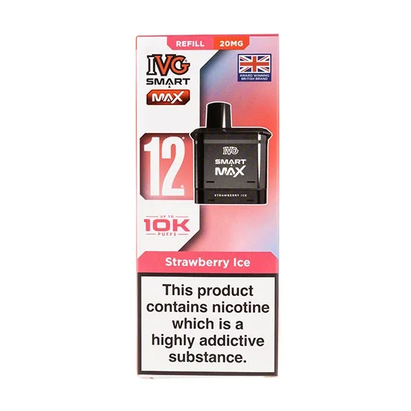 Strawberry Ice Smart Max Prefilled Pod + Refill by IVG UK