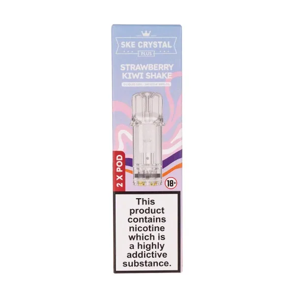Strawberry Kiwi Shake Crystal Plus Prefilled Pods by SKE UK