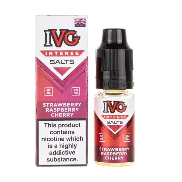 Strawberry Raspberry Cherry Nic Salt E-Liquid by IVG Intense Salts UK