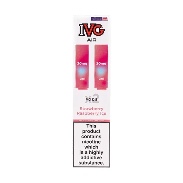 Strawberry Raspberry Ice IVG Air Pro Prefilled Pods UK