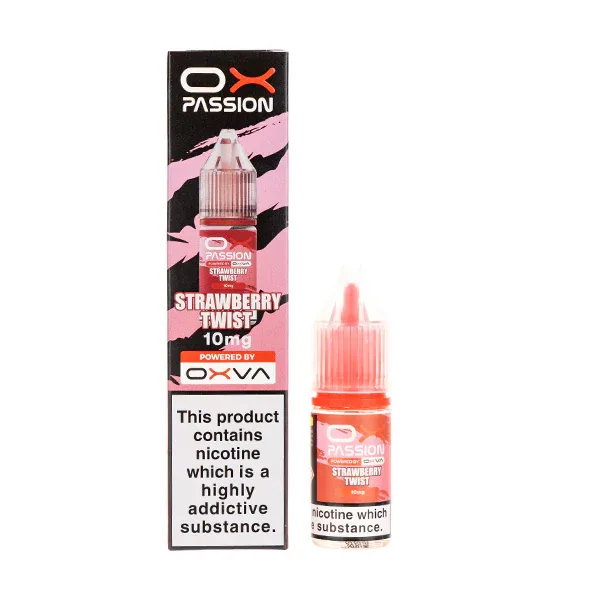 Strawberry Twist Nic Salt E-Liquid by Oxva Ox Passion UK