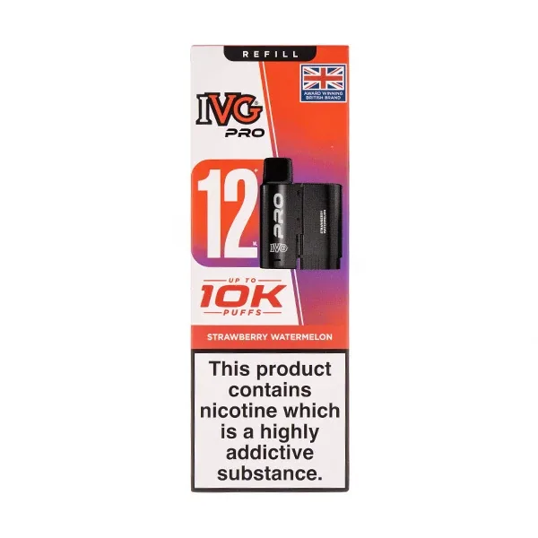 Strawberry Watermelon Pro 12 Prefilled Pod + Refill by IVG UK
