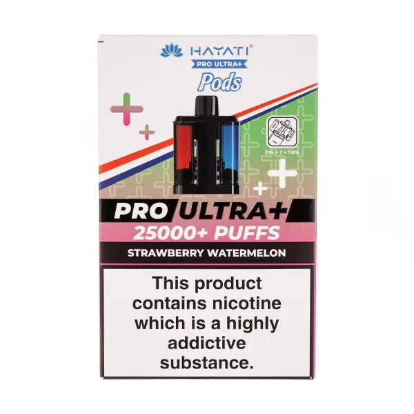 Strawberry Watermelon Pro Ultra Plus 25k Prefilled Pod + Refill by Hayati UK