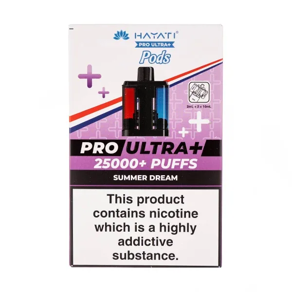 Summer Dream Pro Ultra Plus 25k Prefilled Pod + Refill by Hayati in Mango UK