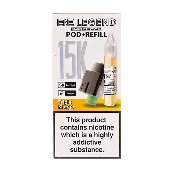 Triple Mango ENE Legend 15K Prefilled Pod + Refill by Elux UK