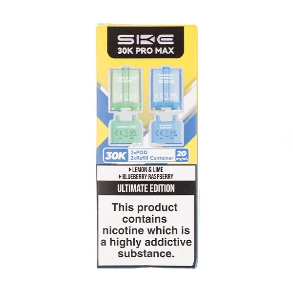 Ultimate Edition Pro Max 30K Prefilled Pod + Refill by SKE in Blueberry UK