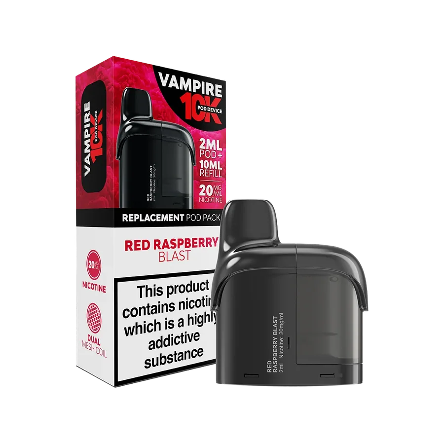 Vampire Vape 10k Prefilled Pods Red Raspberry Blast UK